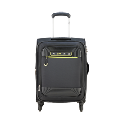 Skybags Quartz Black Luggage Bag With 360 Rotating Wheels