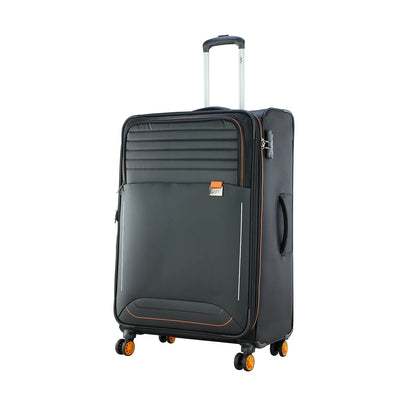 8 Wheels Ink Black Luggage Bag From Skybags