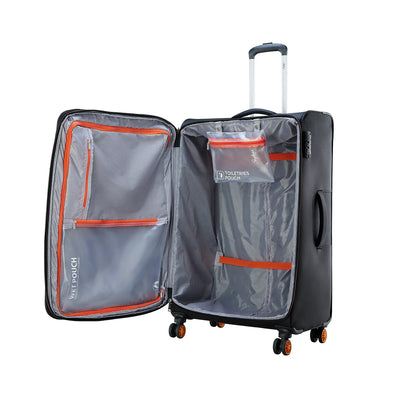 Ink Black Anti Theft Luggage Bag From Skybags 
