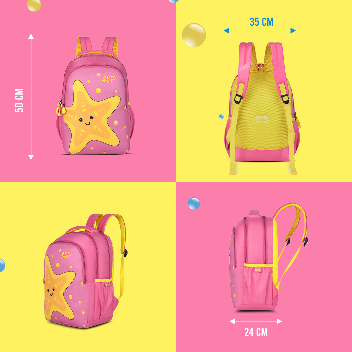Skybags BUDDY 01 SCBP STARFISH PINK