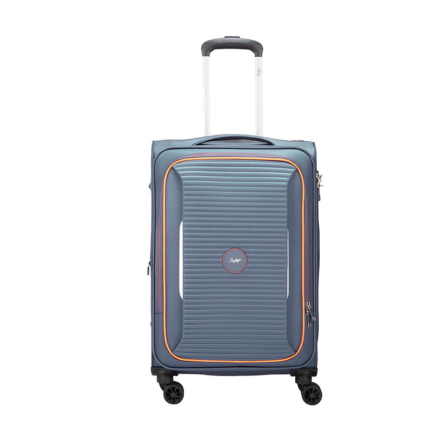 Skybags Chrysal Light Navy Luggage Bag With Laptop Compartment