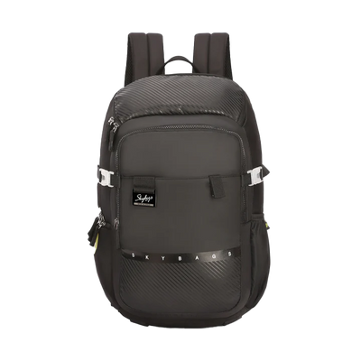 Skybags Protech Black Backpack With 3 Spacious Main compartment