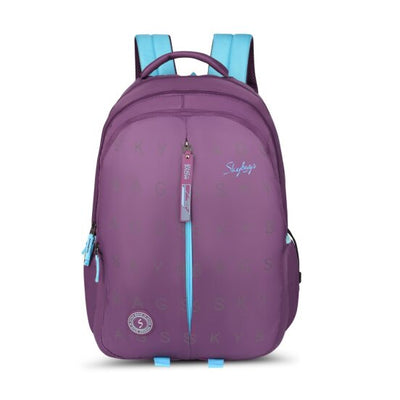 Skybags New Stream Purple Backpack With Side Bottle Pocket