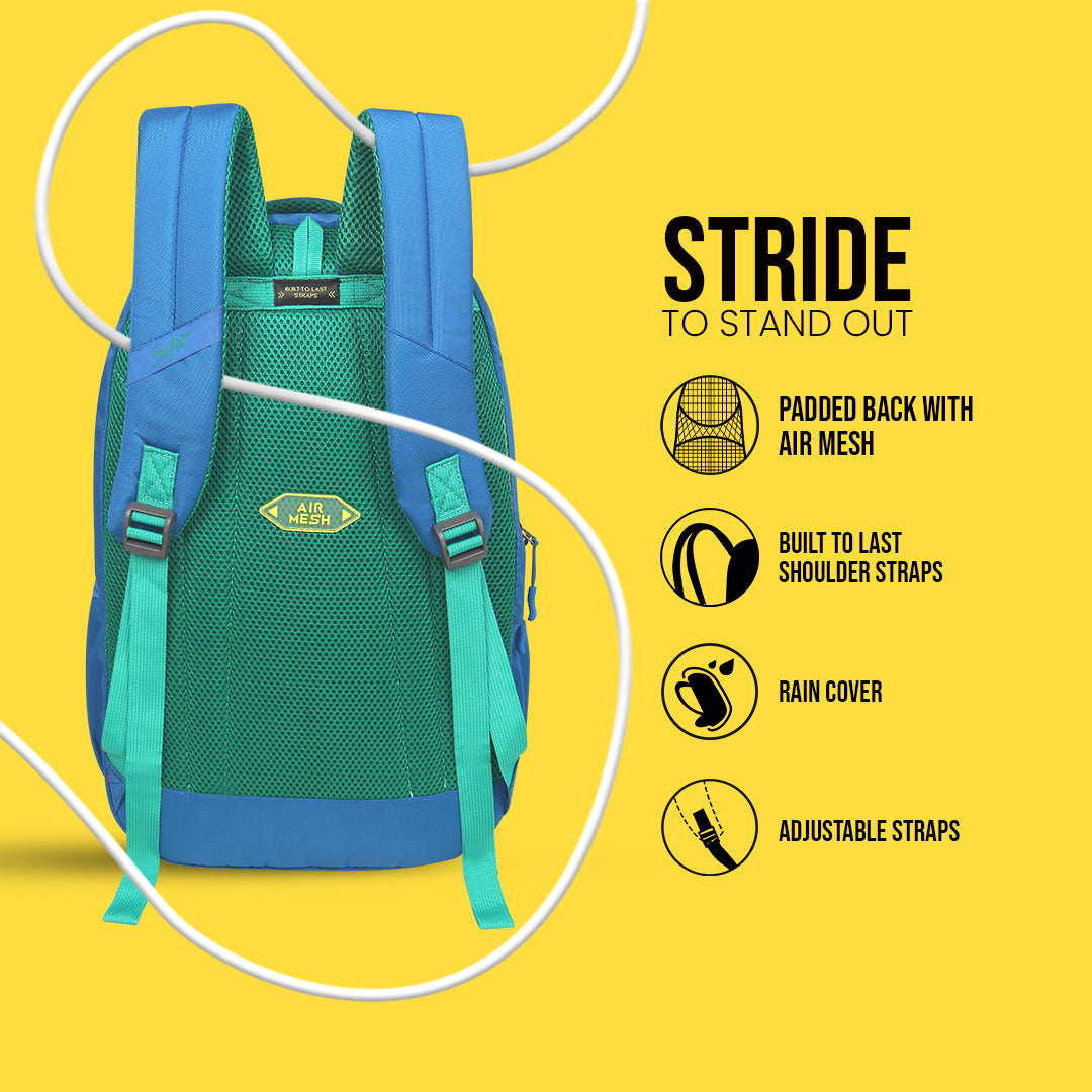 Skybags Strider Pro 01 Laptop Backpack (H) R Blu
