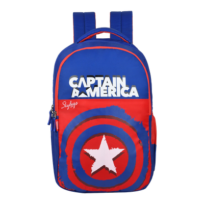 Skybags Marvel Captain America Blue Backpack With 12 Month Warranty