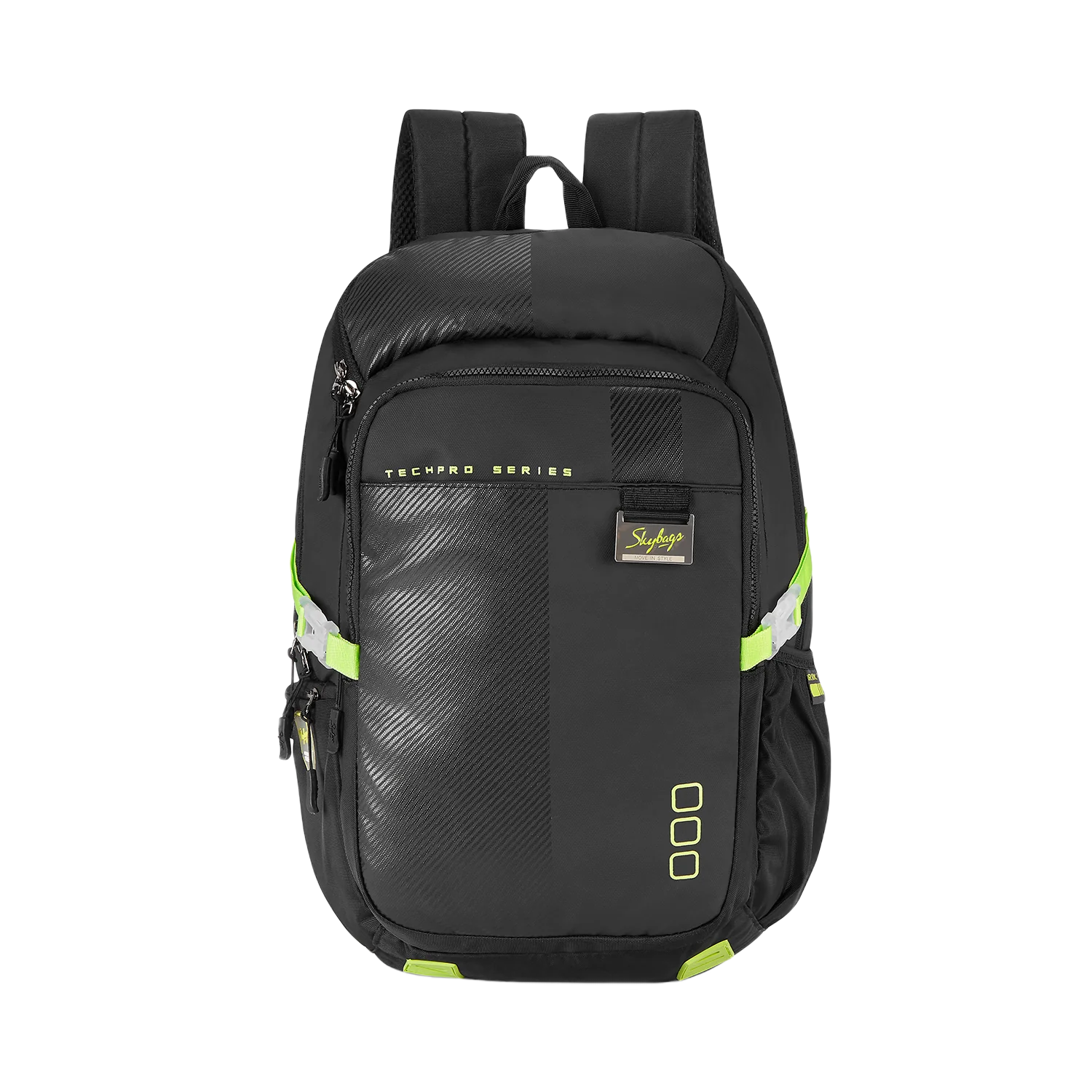 Skybags Chaser Black Laptop Compatible Backpack