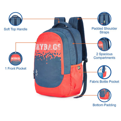 Skybags BFF  2 Backpack Red