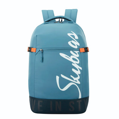 SKYBAGS BOHO "01 BACKPACK WITH RAIN COVER" LIGHT BLUE
