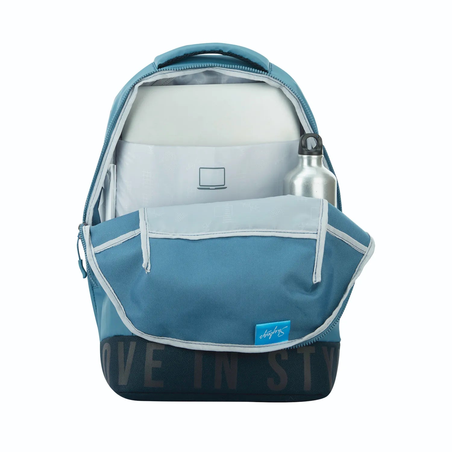 skybags backpacks with rain cov SKYBAGS Boho 01 Backpack With Rain Cover Light Blue – Skybags
