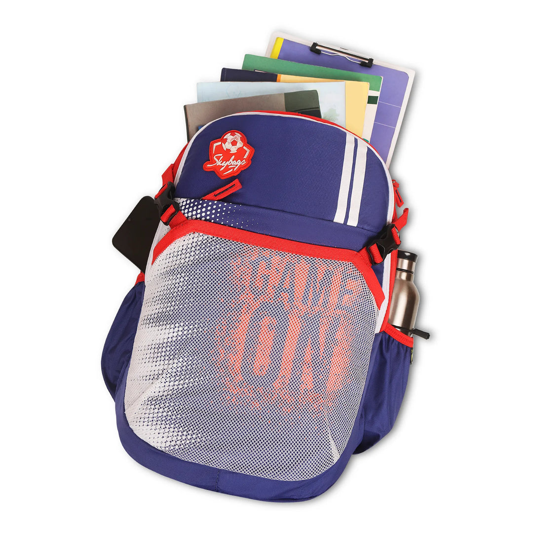 Skybags Chase 01 School Backpack Navy