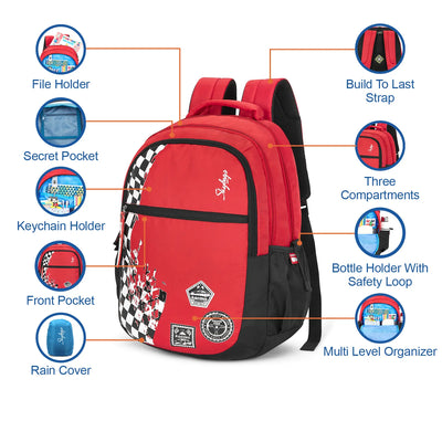 Skybags Drip Plus "01 Backpack Brown"