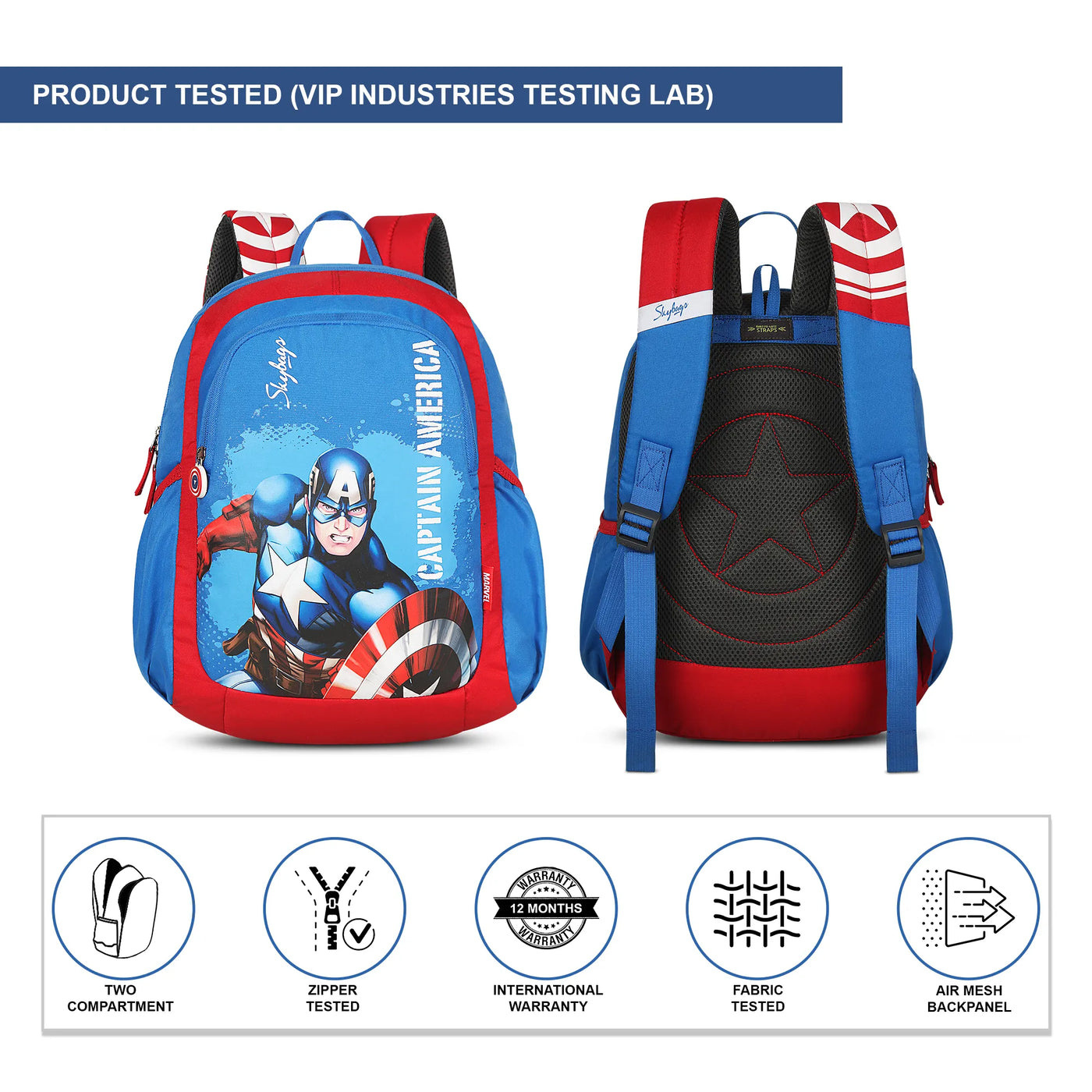 Skybags Marvel Champ  02 Backpack Red