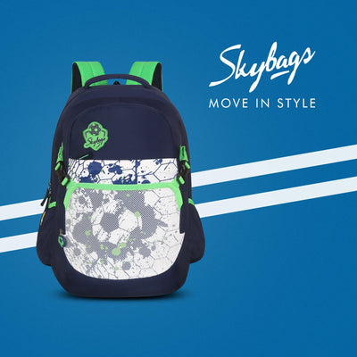 Skybags Strike "01 School Backpack Green"