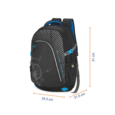 Skybags Valor Pro "03 Laptop Backpack Black"