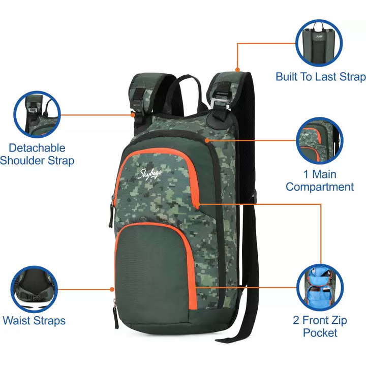 Skybags Offroader 03 Biking Daypack Green - Main Image